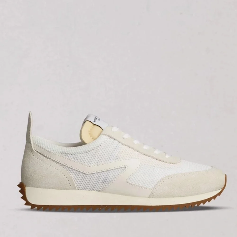 rag & bone Retro Runner Cream and Tan Women's Sneakers
